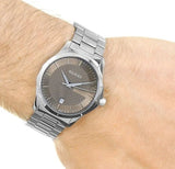 Gucci G Timeless Automatic Brown Dial Silver Steel Strap Watch For Women - YA126431A Authentic Buy Shop Now