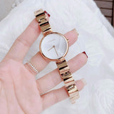 Calvin Klein Wavy White Dial Rose Gold Steel Strap Watch for Women - K9U23646 Authentic Buy Shop Now
