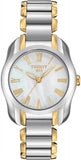 Tissot T Wave Mother of Pearl Dial Two Tone Steel Strap Watch for Women - T023.210.22.117.00 Authentic Buy Shop Now