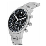 Fossil Goodwin Chronograph Black Dial Silver Steel Strap Watch for Men - FS5412 Authentic Buy Shop Now