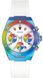 Guess Athena White Dial White Rubber Strap Watch for Women - GW0030L6 Authentic Buy Shop Now