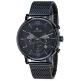 Tommy Hilfiger Evan Blue Dial Blue Mesh Bracelet Watch for Men - 1710397 Authentic Buy Shop Now