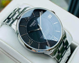 Tissot T Classic Chemin Des Tourelles Chronometer Black Dial Silver Steel Strap Watch For Men - T099.408.11.058.00 Authentic Buy Shop Now