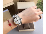 Burberry The City Silver Dial Brown Leather Strap Watch for Women - BU9136 Authentic Buy Shop Now
