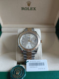 Rolex Datejust 41 Silver Dial Two Tone Oystersteel & Yellow Gold Jubilee Bracelet Watch for Men - M126333-0002 Authentic Buy Shop Now