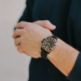 Movado 800 Series Black Dial Black Steel Strap Watch For Men - 2600162 Authentic Buy Shop Now