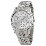 Michael Kors Lexington Silver Dial Silver Steel Strap Watch for Women - MK5555 Authentic Buy Shop Now