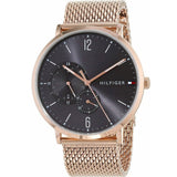 Tommy Hilfiger Brooklyn Grey Dial Gold Mesh Bracelet Watch for Men - 1791506 Authentic Buy Shop Now