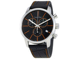 Calvin Klein City Chronograph Black Dial Black Leather Strap Watch for Men - K2G271C1 Authentic Buy Shop Now