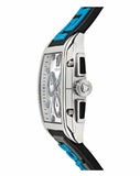 Versace Dominus Chronograph Silver Dial Black Rubber Strap Watch For Men - VE6H00123 Authentic Buy Shop Now