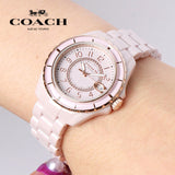 Coach Preston Pink Dial Pink Steel Strap Watch for Women - 14503463 Authentic Buy Shop Now