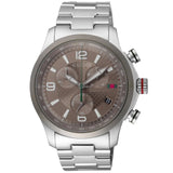 Gucci G Timeless Chronograph Grey Dial Silver Steel Strap Watch For Men - YA126238 Authentic Buy Shop Now