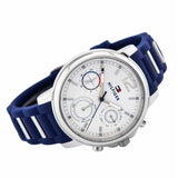Tommy Hilfiger Claudia White Dial Blue Steel Strap Watch for Women - 1781746 Authentic Buy Shop Now