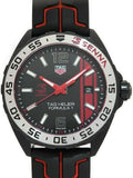 Tag Heuer Formula 1 Senna Special Edition Black Dial Two Tone Rubber Strap Watch for Men - WAZ1014.FT8027 Authentic Buy Shop Now