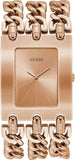 Guess Mod Heavy Metal Rose Gold Dial Rose Gold Steel Strap Watch For Women - W1117L3 Authentic Buy Shop Now