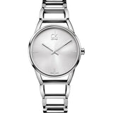 Calvin Klein Stately Silver Dial Silver Steel Strap Watch for Women - K3G2312W Authentic Buy Shop Now