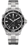 Tag Heuer Aquaracer Caliber 5 Automatic Black Dial Silver Steel Strap Watch for Men - WAK2110.BA0830 Authentic Buy Shop Now