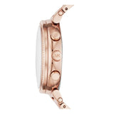 Michael Kors Sofie Chronograph Mother of Pearl White Dial Rose Gold Steel Strap Watch For Women - MK6576 Authentic Buy Shop Now