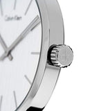 Calvin Klein Even White Dial Black Leather Strap Watch for Women - K7B211C6 Authentic Buy Shop Now