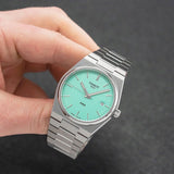 Tissot PRX Quartz Light Green Dial Silver Steel Strap Watch for Men - T137.410.11.091.01 Authentic Buy Shop Now