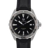 Tag Heuer Aquaracer Quartz Black Dial Black Rubber Strap Watch for Men - WBD1110.FT8021 Authentic Buy Shop Now