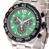 Tag Heuer Formula 1 Chronograph Green Dial Silver Steel Strap Watch for Men - CAZ101AP.BA0842 Authentic Buy Shop Now