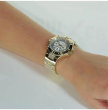 Guess Vista Diamonds Gold Dial Gold Steel Strap Watch for Women - W13573L1 Authentic Buy Shop Now