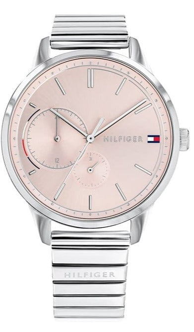Tommy Hilfiger Brooke Pink Dial Silver Steel Strap Watch for Women - 1782020 Authentic Buy Shop Now