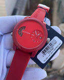 Tommy Hilfiger Denim Red Dial Red Rubber Strap Watch for Men - 1791557 Authentic Buy Shop Now