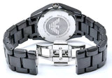 Emporio Armani Ceramica Quartz Black Dial Black Steel Strap Watch For Women - AR1402 Authentic Buy Shop Now