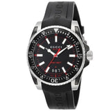 Gucci Dive Quartz Black Dial Black Rubber Strap Watch For Men - YA136303 Authentic Buy Shop Now