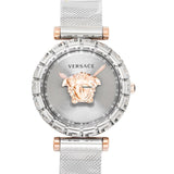 Versace Palazzo Empire Silver Dial Silver Mesh Bracelet Watch for Women - VEDV00419 Authentic Buy Shop Now