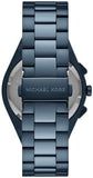 Michael Kors Lennox Chronograph Blue Dial Blue Steel Strap Watch For Women - MK9147 Authentic Buy Shop Now