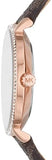 Michael Kors Pyper Quartz Silver Dial Brown Leather Strap Watch for Women - MK1036 Authentic Buy Shop Now