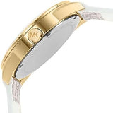 Michael Kors Jessa Multifunction Gold Dial White Leather Strap Watch For Women - MK7204 Authentic Buy Shop Now