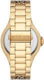 Michael Kors Lennox Three Hand Crystals Gold Dial Two Tone Steel Strap Watch For Women - MK7284 Authentic Buy Shop Now