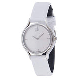 Calvin Klein Skirt White Dial White Leather Strap Watch for Women - K2U231KW Authentic Buy Shop Now