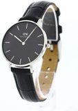 Daniel Wellington Classic Petite Reading Black Dial Black Leather Strap Watch For Women - DW00100179 Authentic Buy Shop Now