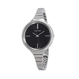 Calvin Klein Lively Black Dial Silver Steel Strap Watch for Women - K4U23121 Authentic Buy Shop Now