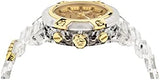 Versace Icon Active Chronograph Gold Dial White Silicone Strap Watch for Men - VEZ700121 Authentic Buy Shop Now