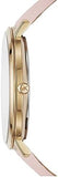 Michael Kors Jaryn Quartz Gold Dial Pink Leather Strap Watch For Women - MK2471 Authentic Buy Shop Now