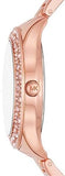 Michael Kors Lilane Quartz Rose Gold Dial Rose Gold Steel Strap Watch For Women - MK1068 Authentic Buy Shop Now