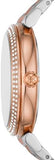 Michael Kors Abbey Three-Hand White Dial Two Tone Steel Strap Watch for Women - MK4616 Authentic Buy Shop Now