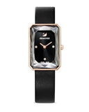 Swarovski Uptown Black Dial Black Leather Strap Watch for Women - 5547710 Authentic Buy Shop Now