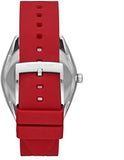 Michael Kors Janelle Three Hand Red Dial Red Rubber Strap Watch For Women - MK7144 Authentic Buy Shop Now