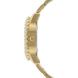 Guess Dazzler Diamonds Silver Dial Gold Steel Strap Watch for Women - W0335L2 Authentic Buy Shop Now