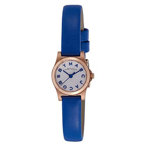 Marc Jacobs Henry White Dial Blue Leather Strap Watch for Women - MBM1238 Authentic Buy Shop Now