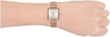 Armani Exchange Lola Quartz Silver Dial Rose Gold Mesh Strap Watch For Women - AX5802 Authentic Buy Shop Now