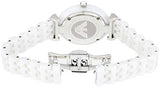 Emporio Armani Giannti T Bar Quartz Mother of Pearl Dial White Steel Strap Watch For Women - AR1485 Authentic Buy Shop Now