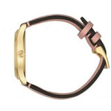 Gucci G Timeless Quartz Mother of Pearl Dial Pink Leather Strap Watch For Women - YA1264132 Authentic Buy Shop Now